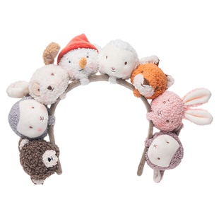 海湾兔Bunnies 小羊玩偶头饰发箍头箍发饰毛绒玩具公仔送新年礼物