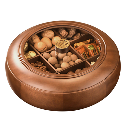 大容量！新中式实木密封干果盒