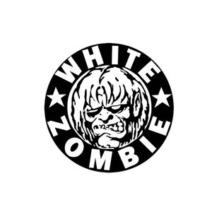 白僵尸乐队White Zombie金属摇滚单色镂空车汽车贴纸车笔记本行李