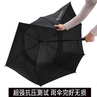 511雨伞超大双层加固防风伞5.11户外纯色长柄伞男女双人大号