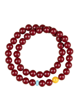 朱砂手链双圈多圈原矿叠戴转运珠