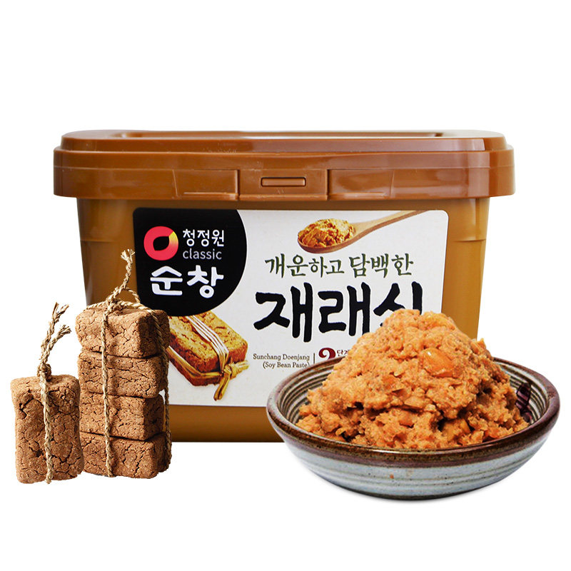 清净园韩国大酱韩式大酱汤专用大酱进口豆瓣酱正宗农家黄豆酱500g