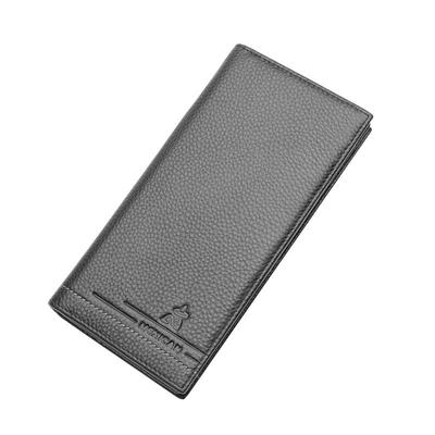 稻草人钱包男长款牛皮大容量真皮