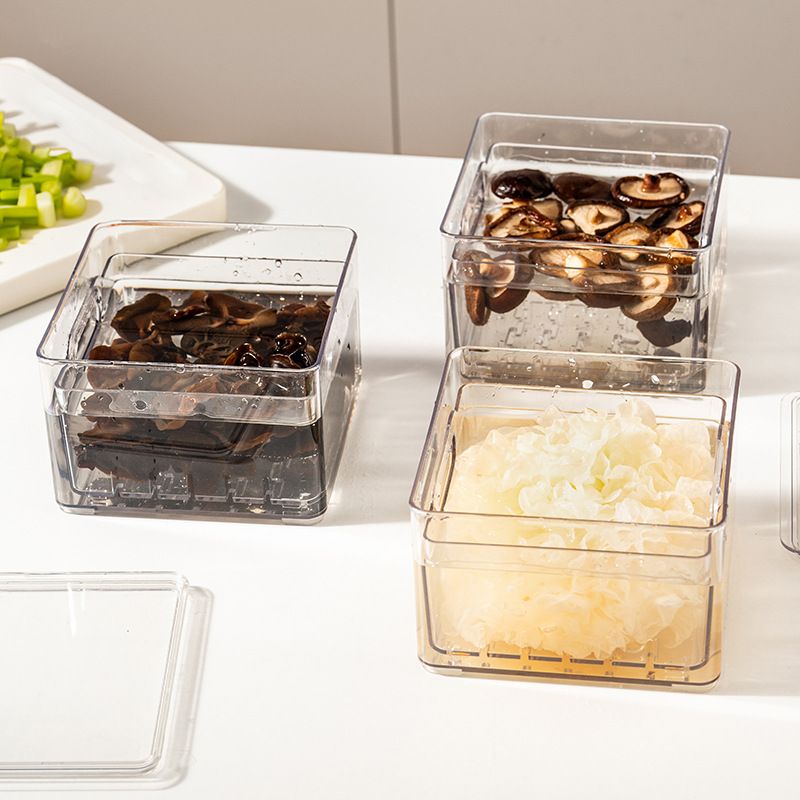 冰箱收纳盒家用厨房保鲜盒食品级物盒水果冷冻储鸡蛋蔬菜沥水收纳
