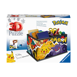 睿思3D立体拼图Ravensburger宝可梦笔筒收纳球6岁+儿童益智玩具