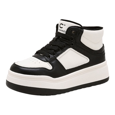 千百度高帮休闲板鞋女款秋冬