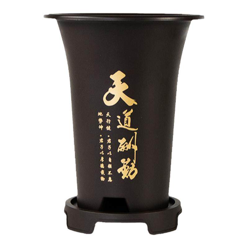 树脂中式仿瓷塑料花盆