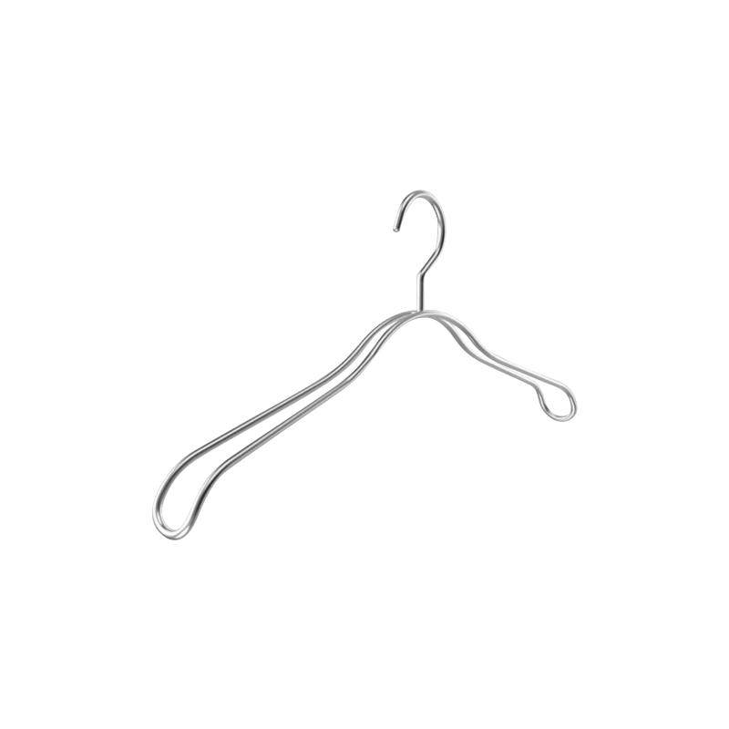 四万公里不锈钢衣架304实心加粗加宽家用挂衣宽肩大衣撑防滑无痕