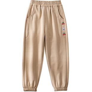 蔚未来女童裤子春装2026新款洋气童装儿童休闲长裤小学生束脚卫裤