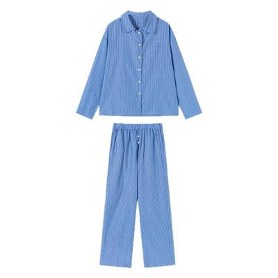 AR条纹可外穿家居服套装2026春秋长袖睡衣长短裤女r线AlmondRocks