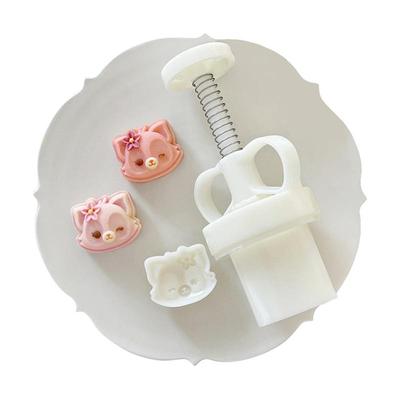 可爱卡通动物小狐狸绿豆糕月饼模