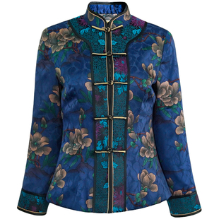 华族经典秋冬改良对襟旗袍上衣加厚夹棉中式复古显瘦女士唐装冬季