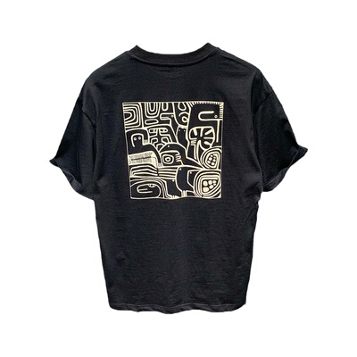 特琳露夏季潮流后背印花短袖T恤