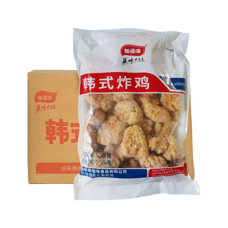 纳佰味韩式炸鸡半成品整箱1kg*10包裹粉脆皮外卖无骨油炸小吃商用