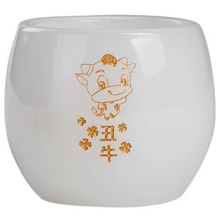 十二生肖玉瓷茶杯男女款主人杯单杯琉璃品茗杯本命年定制功夫茶盏