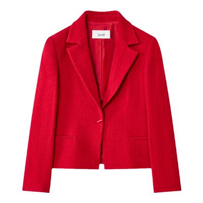 【绵羊毛】 Laurel劳芮雪花呢平驳领西装LWL361T00100