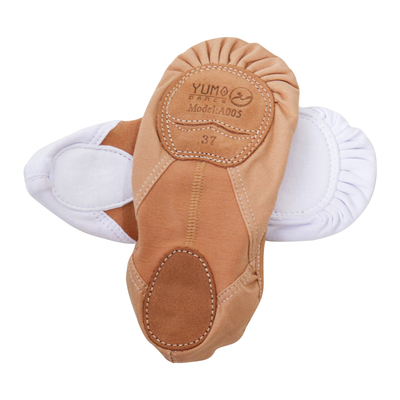 YUMO新款舞蹈鞋免系带口笑脚底弹力四面弹力芭蕾舞鞋成人鞋猫爪鞋