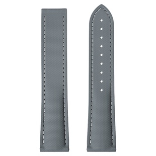 手表带代用欧米茄天梭浪琴氟橡胶表带快拆通用平口20/21/22mm