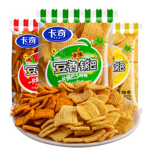 卡奇小米豆香锅巴膨化粗粮酥脆香甜烧烤香辣味小包儿童休闲零食品