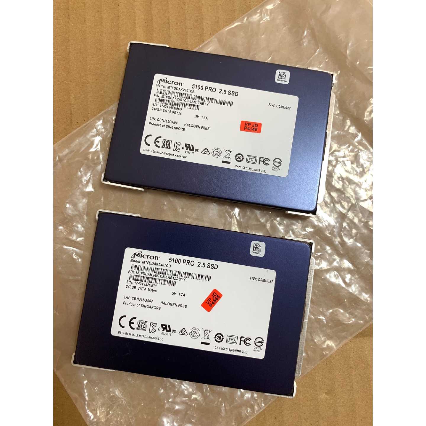 【议价-可维修】镁光5100 PRO 240G固态硬盘2.5 SSD 工控备件  /