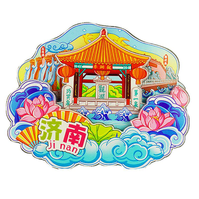 三层立体亚力克景点创意旅游纪念