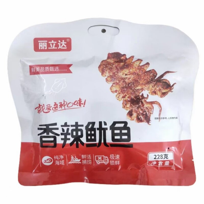 丽立达 香辣鱿鱼风味扇贝228克/袋 独立小包装开袋即食