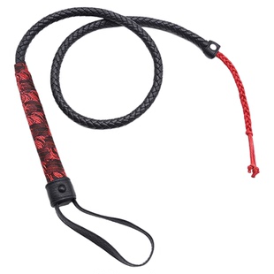 中国风绸缎款皮拍小圈实践工具马鞭眼罩套装散鞭影视舞蹈道具皮鞭