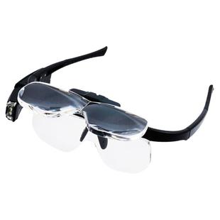 拜斯特眼镜型放大镜头戴式高清阅读带灯4高倍正品老花带灯扩大镜