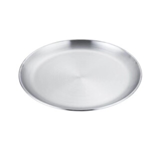 ins网红甜品店不锈钢盘子韩风蛋糕盘松饼盘点心盘平盘简餐吐司盘