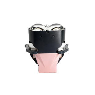 灯麒麟五龙珠方镜直射LED双光透镜椭圆激光大灯汽车改装远近一体