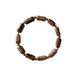 天然野生文莱沉香手串九分沉水老料沉香木佛珠女男士随形桶珠手链