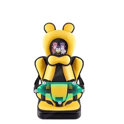 阻燃五点式宝宝安全座椅便携款