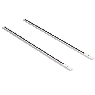 led轨道条射灯通用二线1米1.5米2米导轨式接头滑道服装店吊杆