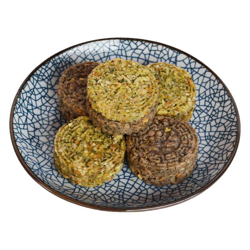 咸香海苔酥饼黑米芝麻饼饼干特产