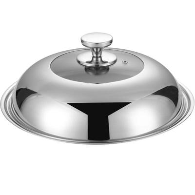 家用炒菜锅盖子不锈钢32cm34cm