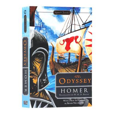 正版英文原版The Odyssey,荷马史诗：奥德赛经典文学诗歌有史以来最伟大的冒险科幻历险小说著名作家Homer青少年进阶读物
