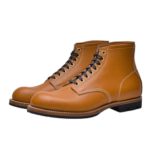 强尼制靴 复古贝克曼工装靴 大头BECKMAN 机车靴马丁靴男鞋