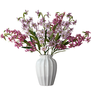 南十字星火焰帽子嘉兰百合仿真花高级感摆件客厅餐桌装饰假花插花