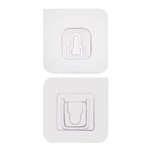 子母扣卡扣免打孔多功能挂钩防水壁挂粘贴无痕雌雄搭扣塑料透明