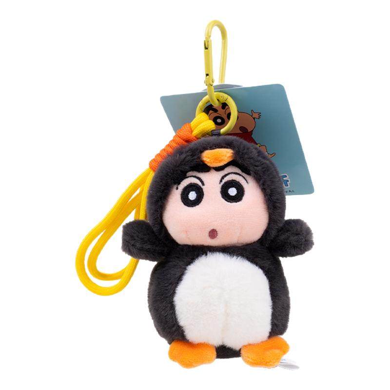 NewToys正版联名可爱蜡笔小新企鹅毛绒书包挂件生日礼物玩偶公仔
