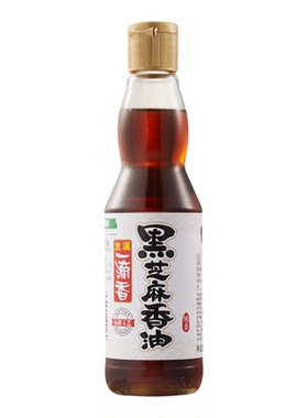 龙溪黑芝麻香一级香油455ml