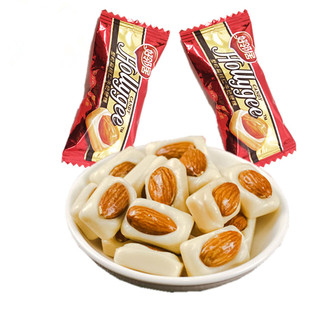 好邻居整粒扁桃仁牛奶硬糖散装500g杏仁奶脆奶糖喜糖糖果休闲零食