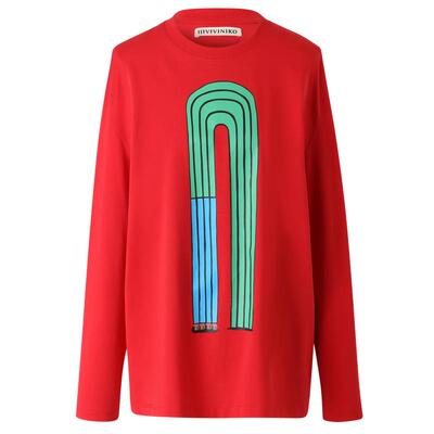 IIIVIVINIKO绣花长袖T恤