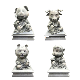 【开天工作室】萌化瑞兽系列十二生肖Q版国潮摆件