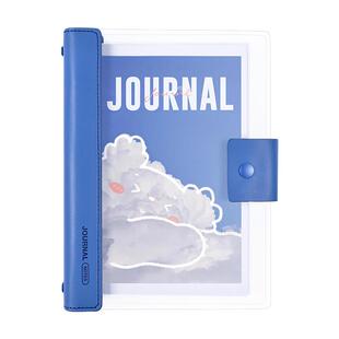 勤得利可定制手账本创意活页本可拆卸个性记事本工作活页外壳会议记录本a5本子笔记本ins风日记本透明封面本