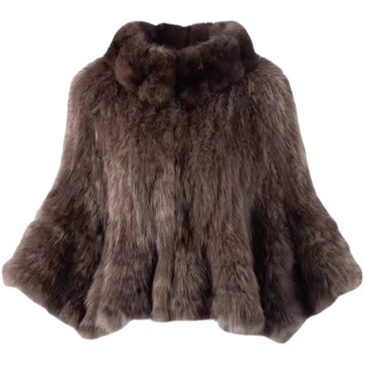 优雅短款紫貂皮草艾亿颉时尚