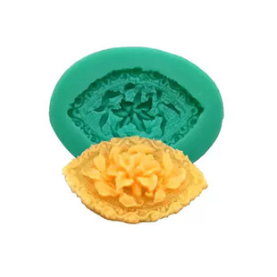 小花朵玫瑰花造型硅胶模具翻糖蛋糕装饰巧克力花蕾儿黏土滴胶模型