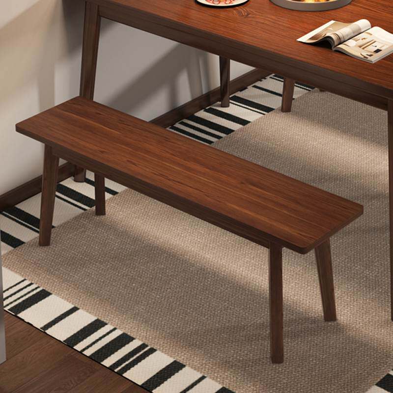 实木长条凳客厅餐桌凳换鞋凳轻现代饭店长椅胡桃长板凳床尾长凳奢