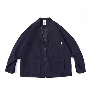 LENGOIST日系秋季基础款city boy户外风多袋廓形休闲西装男式外套