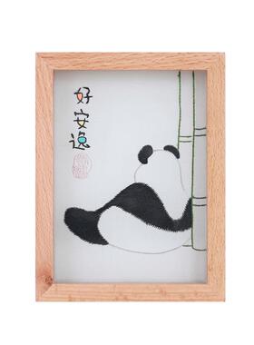 双面绣摆件刺绣礼品纪念品蜀绣